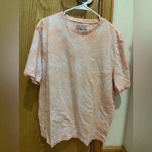 American Eagle men’s orange tie dye crew neck t shirt